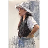 【玲廊滿藝】連雅綺-戴帽女孩54.6x39.4cm