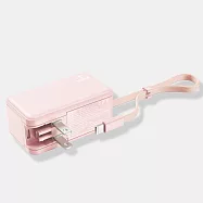 sardine沙丁魚 Lightning/Typec 自帶線插頭二合一行動電源 有標示Wh Lightning 粉色