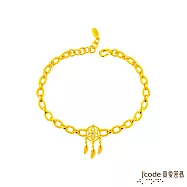 J’code真愛密碼金飾 捕夢網黃金手鍊
