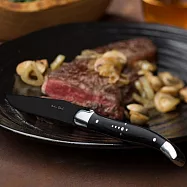《Utopia》Laguiole三鉚接牛排刀 | 西餐刀 餐刀 鐵板刀 - 黑23cm