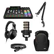 【超值套組】【RODE】Caster Pro 集成式混音工作台+Podmic 動圈式麥克風+PSA1+桌邊懸臂式麥克風架+ 正成公司貨