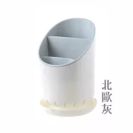 【E.dot】筷子瀝水收納架筷筒 -4入組 北歐灰