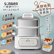 【SONGEN松井】日系多功能雙層智慧型蒸煮鍋/電火鍋/電蒸鍋/美食鍋/料理鍋 (SG-1022MS(Q))