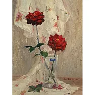 【玲廊滿藝】劉美伶-紅玫瑰31.5x41cm