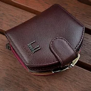 【H-CT】多層潮流卡片真皮手拿零錢包(短款錢包 多卡位包 皮夾 小手包 多層分類錢包 拉鍊包/HS001B) HS001B棗紅