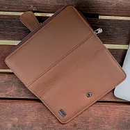 【H-CT】多層卡扣式拉鍊真皮長夾(長夾錢包 皮件 皮夾 長夾 錢包 手機包 長皮包/HS1090) HS1090淺啡