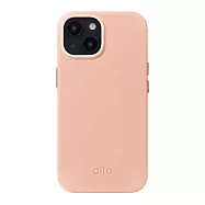 Alto Clop 磁吸皮革手機殼 iPhone 15 - 迷霧粉