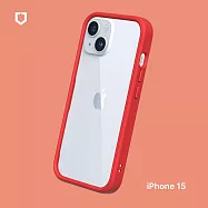 犀牛盾 iPhone 15 (6.1吋) CrashGuard 防摔邊框手機保護殼 - 紅