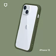 犀牛盾 iPhone 15 (6.1吋) CrashGuard 防摔邊框手機保護殼 - 軍綠