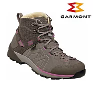 GARMONT 女款 GTX 中筒郊山健走鞋 Santiago WMS 002440|Megagrip GoreTex 防水透氣 黃金大底 健行鞋 UK7 棕-洋紅