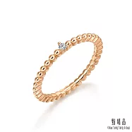 【點睛品】Daily Luxe 閃耀圓珠 18K玫瑰金戒指/尾戒 3 18K玫瑰金