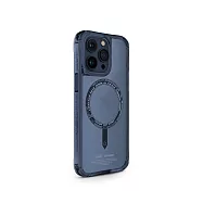 Skinarma iPhone 15 Pro Saido低調風格磁吸防摔手機殼 附扣具 藍色