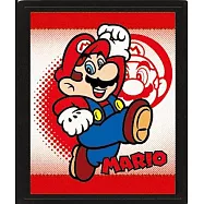 【任天堂】瑪利歐&耀西-3D海報(含框)