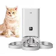 【P&H寵物家】Peile沛樂 7L單三槽不繡鋼餐盤 寵物自動餵食機 寵物智能餵食器