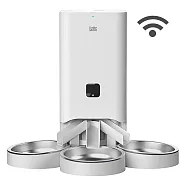 【P&H寵物家】Peile沛樂 7L單三槽不繡鋼餐盤 寵物自動餵食機 寵物智能餵食器WiFI版