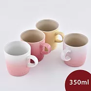 Le Creuset 童話派對系列 英式馬克杯組 350ml 4入 奶油黃/貝殼粉/薔薇粉/淡粉紅