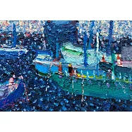 【玲廊滿藝】王柏翔-星點漁港18x12.5cm