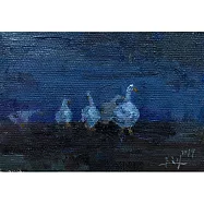 【玲廊滿藝】王柏翔-夜訪鵝湖12.5x18cm