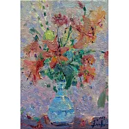 【玲廊滿藝】王柏翔-百合瓶花22.5x15.5cm