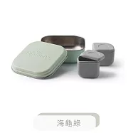 Miniware 多功能不鏽鋼成長便當盒組GROW BENTO 海龜綠/芝麻