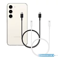 Samsung for S25 S24系列 三星製造 Type C to Type C 快充數據線 (密封裝) 白色
