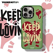YOUNGKIT原創潮流 iPhone 15 Pro Max 6.7吋 心悅系列 塗鴉彩繪防摔手機殼 保持熱愛