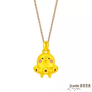 J&rsquo;code真愛密碼金飾 卡娜赫拉的小動物-泳圈P助硬金墜子 送玫瑰鋼項鍊