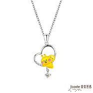 J&rsquo;code真愛密碼金飾 卡娜赫拉的小動物-甜心P助和粉紅兔兔黃金/純銀墜子 送玫瑰鋼項鍊