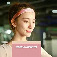 流行玩色 時尚美感配色!! Monster 寬版彈力防滑 導汗帶 跑步 健身 瑜珈 自行車 球賽 吸濕排汗 運動頭帶 吸汗止汗頭帶 運動髮帶 黑色