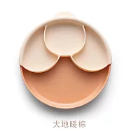 Miniware 天然聚乳酸聰明分隔餐盤組 花瓣盤 Healthy Meal Set 大地暖棕