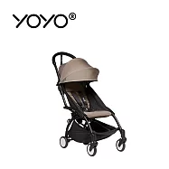 Stokke YOYO² 法國 6+推車組合(含車架) - 黑色車架+卡其色