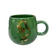 【哈利波特】四學院燙金蛋型杯-315ml 史萊哲林