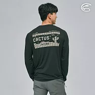 ADISI 男長袖天絲鋅離子消臭快乾圓領T AL2311114 (S-2XL)|仿棉感 親膚 涼感 抗UV 除臭 吸濕排汗 L 極限黑