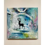 【玲廊滿藝】廖鎵玉-心泉40x40cm