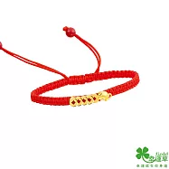 幸運草金飾 錢鼠不盡黃金/中國繩手鍊