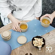 【陸寶LOHAS】力爭上游旅行組 一壺一杯+茶葉罐 雙層便攜包 加倍安全  大地色