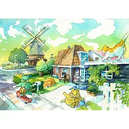 【玲廊滿藝】詞不DA藝-荷蘭風車村的假期25.5x36.8cm
