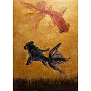 【玲廊滿藝】胡令豪-戲金魚21x29.5cm