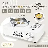 【勳風】三爐頭磁吸卡式瓦斯爐/卡式爐/瓦斯爐 (HFN-Y1999)防風款/猛火3.5KW/日本設計