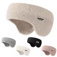 質感百搭造型!! 秋冬保暖 GOLOV.EJOY 雙層耳罩 髮帶 頭帶 貼心設計 防寒防風好實用 登山 運動 自行車 慢跑 購物逛街 化妝 柔軟舒適 卡其色