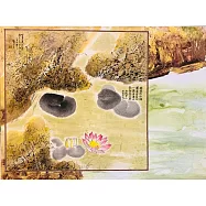 【玲廊滿藝】馬靜志 Ching Ma-青塘紅白花自開70x100cm