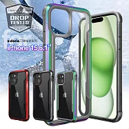 X-doria for iPhone 15 6.1 刀鋒極盾系列耐撞擊防摔手機殼 尊爵黑