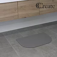 【CC家居】軟式珪藻土吸水防滑踏墊 大圓角 水泥灰