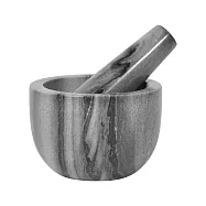 《danica》加拿大 Heirloom大理石磨搗組 | 研磨缽 磨藥機 搗泥器 杵臼 搗缽 - 流紋灰11.5cm - 流紋灰11.5cm