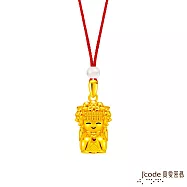 J&rsquo;code真愛密碼金飾 白沙屯 媽祖硬金墜子 送紅繩項鍊