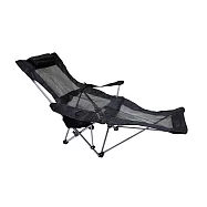 [野一夏] 輕量坐躺兩用折疊躺椅|附收納袋|沙灘椅 導演椅 休閒椅 靠背椅 折疊椅 躺椅 露營必備 -黑網紗