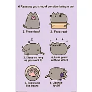 【胖吉貓】可愛的胖吉貓海報(你該當貓的6個原因)/Pusheen