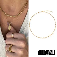 ELLIE VAIL 邁阿密防水珠寶 金色光芒迷你多墜簡約素鍊 Garcelle Mini Disc