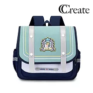 【CC家居】英倫風兒童橫式護脊書包 藏藍