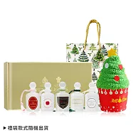 PENHALIGONS 潘海利根 女性香水禮盒5入組(5mlX5)-航空版 贈聖誕樹毛巾+精美提袋-交換禮物-國際航空版